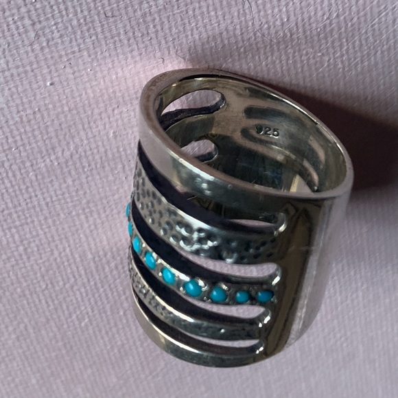 Pamela Love turquoise and silver Cage Ring - Picture 4 of 5